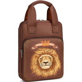 Bible Cover for Boys, Kids Bible Case Carrying Book Case Church Bag Bible Protective with Zippered Pocket, Lion