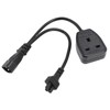 IEC320 C14 Male to C5 and Female Power Cord C14
