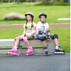 ZHX Patines De 8 Ruedas Para Niños Ajustables Protección Básica