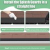 Memrita 4 Pcs Gutter Valley Splash Guards Roof Rain Diverter,Aluminum