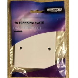 Single Blanking Plate Cover for Electrical Sockets by Dencon