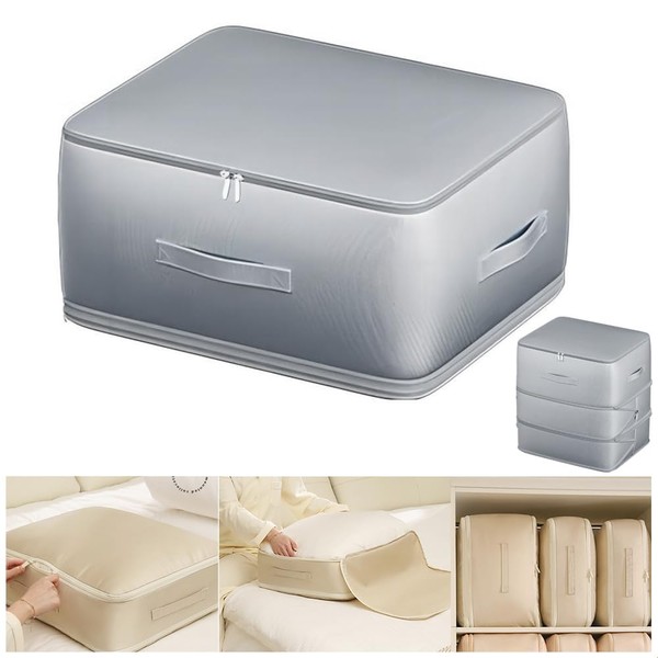 Ultra Space Saving Self Compression Organizer, Bedroom Clothes Storage Bags