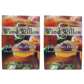 Wind & Willow Savory Jalapeno Peach Cheeseball and Dip Mix (Pack of 2)