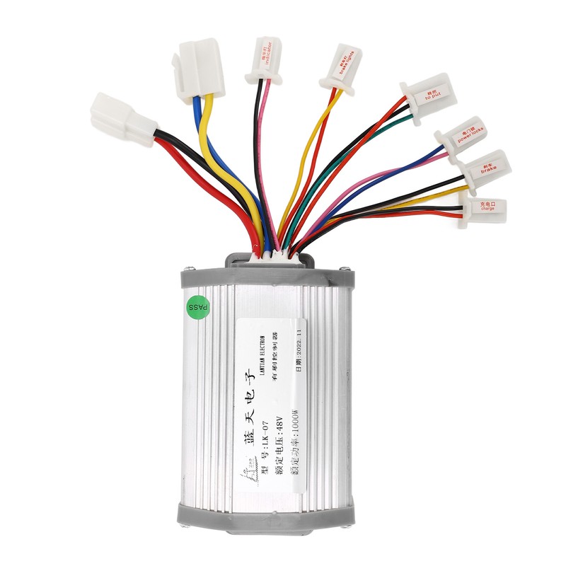 48V 1000W Brushed Motor Controller with Twist Throttle Handle Keys