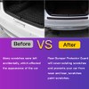 GZRUICA Rear Bumper Protector Strip Clear Back Bumper Protector Guard