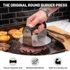 Burger Iron Smash Burger Press, 6 Inch Burger Press, Stainless