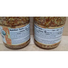 ROLAND 2CT: ROLAND ORGANIC WHOLE GRAIN DIJON MUSTARD 7oz Crafted in FRANCE o trans fat