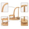 HahaGo Yarn Holder Magnetic, Wooden Spindle with Double Spindles, Spinning
