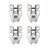 4 Pcs Stainless Steel Sturdy Lock Toggle Catch Suitcase Wooden