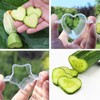 2PCS Cucumber Styling Growth Mold Plastic Heart Shaped Five-Pointed Star