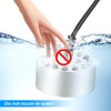 MXTIMWAN Ultraschall Vernebler, mit 12 LED Fogger, Mist Maker Wassernebler