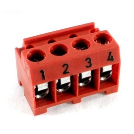 Jandy Pro Series Terminal Bar Connector, 4 Pin Red, AquaLink RS