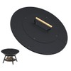 Ardier 22" Wooden-handle Fire Pit Lid for Pits up to