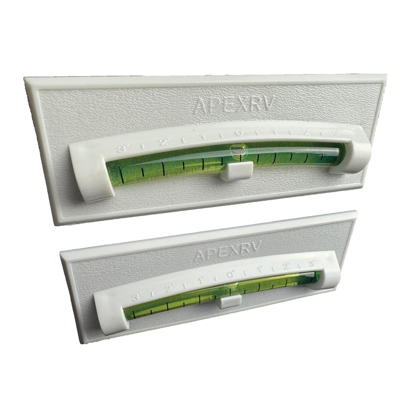 Apex RV Graduated Bubble Level, Never Fade, Long-Lasting, Precision Leveling,