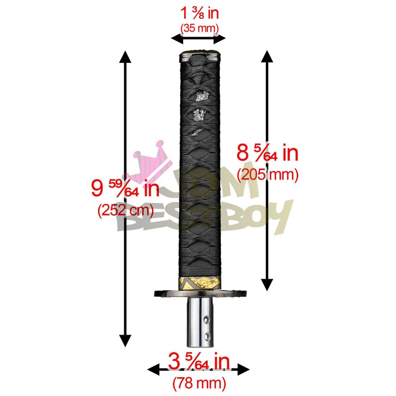 JDMBESTBOY Samurai Sword Black Shift Knob Shifter Alloy Katana with