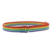 Zac's Alter Ego Rainbow Stripe Canvas Webbing Belt