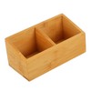 OFFSCH 1Pc Wooden Tea Storage Box with Compartments Creative Organizer
