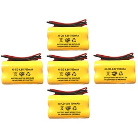 (5 Pack) DAA700MAH4.8V BL93NC487 DAA700MAH4.8V Ni-CD AA 700mAh 4.8v McNair AA600mAh Unitech AA700MAH AA500MAH BL93NC484