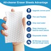 52 Count Upgrade Convex Point Magic Sponge Eraser Sheets,Disposable Portable