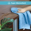 HOMEXCEL Blue Cleaning Rags 5 Pack, Highly Absorbent Microfiber Cleaning