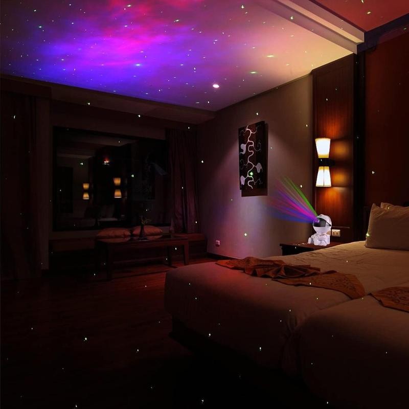 Astronaut Galaxy Light Projector, 1 Count USB Powered 360° Adjustable