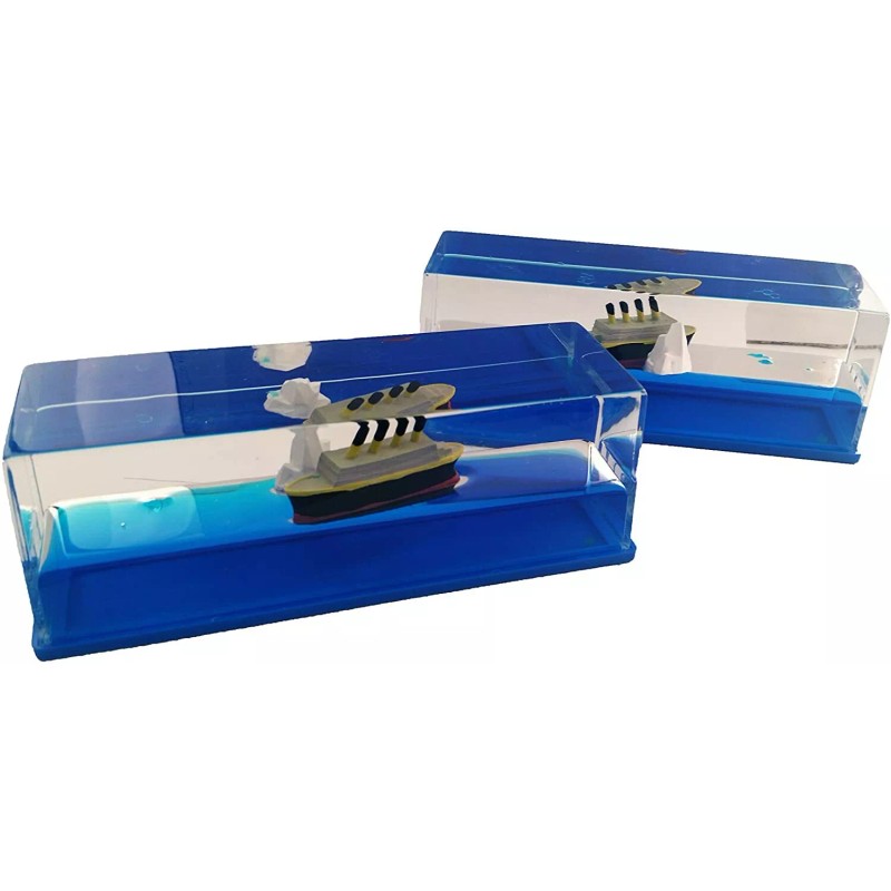 Universal Specialties Titanic Liquid Wave Paperweight Desk Toy, Sensory Toy