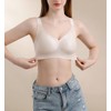 Womens Wireless Push Up Seamless Bras No Underwire Comfort Ice