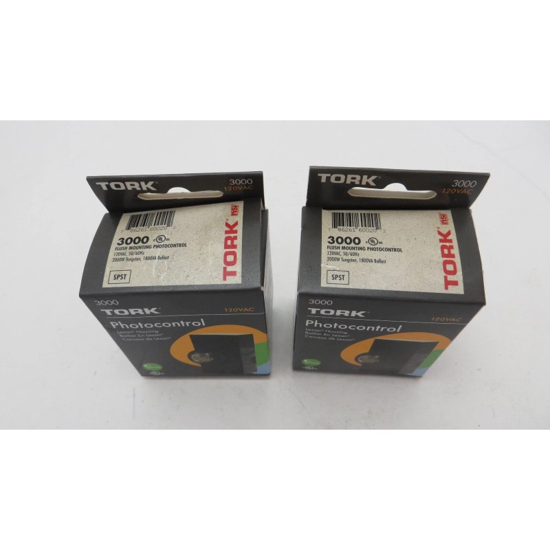 Tork 2 PIECES Tork 3000 Button Photocontrol Flush Mounting 120V