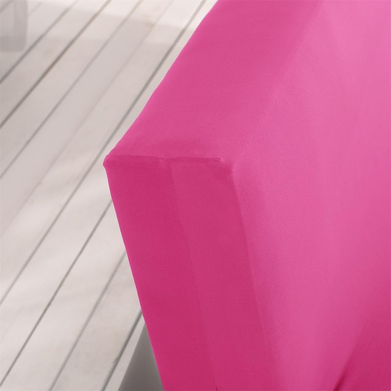 Solid Colour Armless Sofa Bed Cover Polyester Spandex Stretch Futon