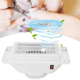 KISSHAKE Nail Dust Collector, Powerful Nail Vacuum Fan Dust Collector Extractor Dust Suction Cleaner Machine Manicure Tools for Acrylic Gel Poly Nails Polishing Filing, Salon / Home Use