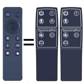 Replacement Remote for Twin Star Classic Flame Electric Fireplace Heater