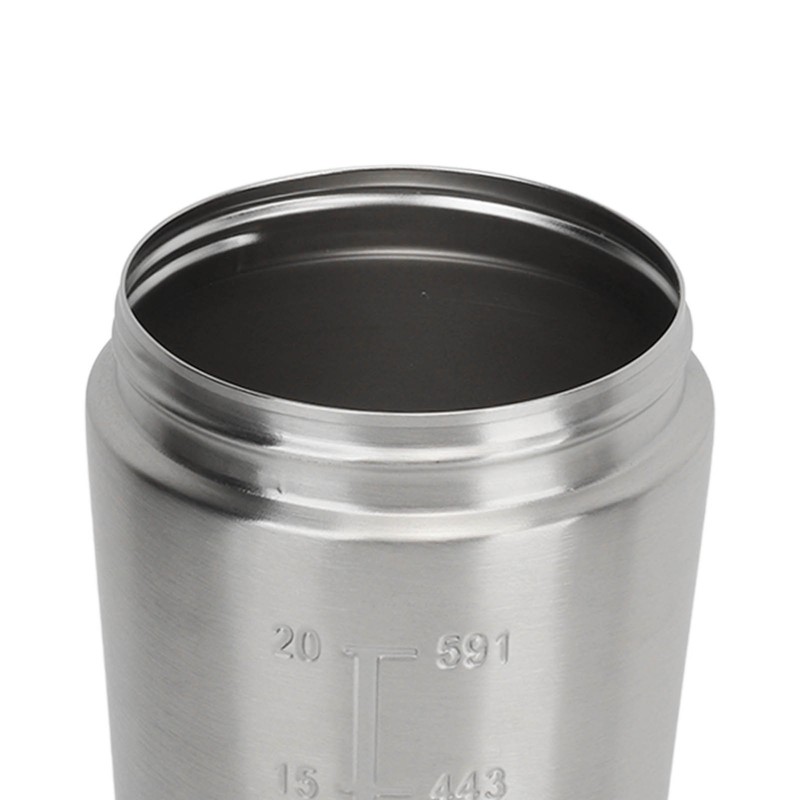 Shaker Bottle Stainless Steel Protein Shaker with Scales Portable Shaker