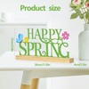 BCCSNNM Metal Happy Spring Sign, Spring Decorations for Home, Spring