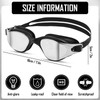 Wvu & Wvo Schwimmbrille Herren Damen, UV-Schutz, Anti-Fog Schwimmbrille Unisex