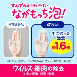 Biore U 【Large Capacity】 Foam Hand Soap with Pump, Mild Citrus Scent, 16.9 fl oz (500 ml) x 1