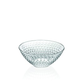 Barski Glass Bowl - For Dessert - Salad - Pasta - Fruit - Nuts - Chocolate - Set of 4 Bowls - Designed - 6.25" Diameter - Made in Europe