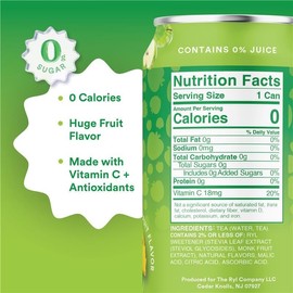 Ryl Iced Tea, Jolly Rancher Green Apple –Zero Sugar, Antioxidant Superblend, Zero Calorie, Low Carb, Non-GMO, Kosher, Gluten Free, Made in the USA, 12-Pack, 16 Fl Oz
