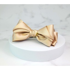 Burnaby dotted three-dimensional ribbon hairpin pin option / 버나비 땡땡이 입체 리본 헤어핀 핀 옵션