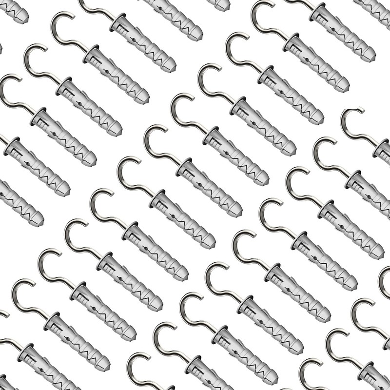 Keple C-shaped Hook Screws with Dowels 12/7.5X97, Eye Screws, Self