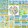 122PCS Insect Bug Party Favors Set, 50 Stickers, 12 Assemble