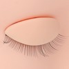 2 Pairs Replacement Eyelids for Lash Mannequin Head, Removable Realistic