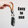 COACOM 2 Pieces Leather Keychains with 1 Screwdriver, 4 Pieces