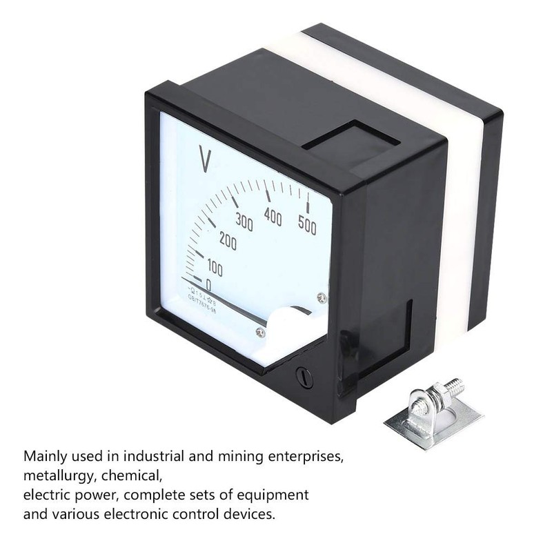 AC 0-500V Measuring Range Square Panel Voltage Meter Voltage Tester