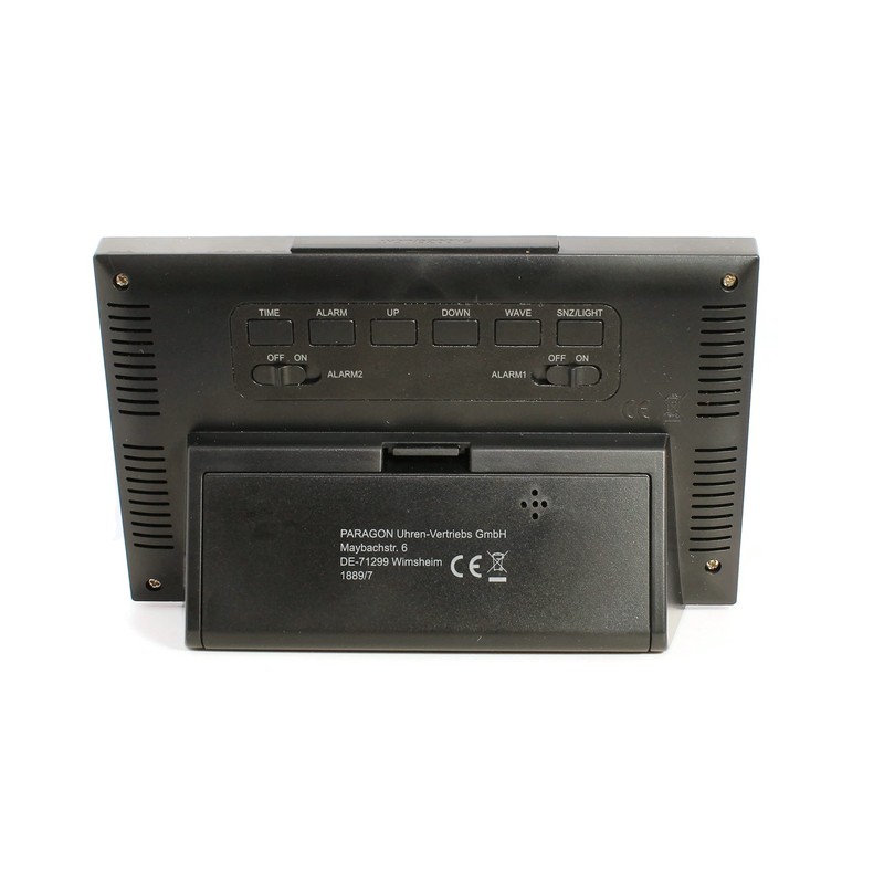 Atlanta Funkwecker Digital 2 Weckzeiten Temperatur Luftfeuchtigkeit Licht Snooze -