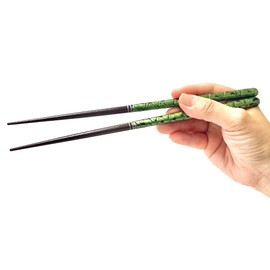 [Dishwasher Safe Chopsticks Supreme] Natural Wood, Made in Japan, High Class Japanese Pattern, Modern Wooden Chopsticks Chopsticks for Home Use, 9.1 inches (23 cm) for Men