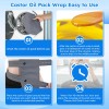 Qupite Castor Oil Pack Wrap,10 pcs Reusable Organic Castor Oil