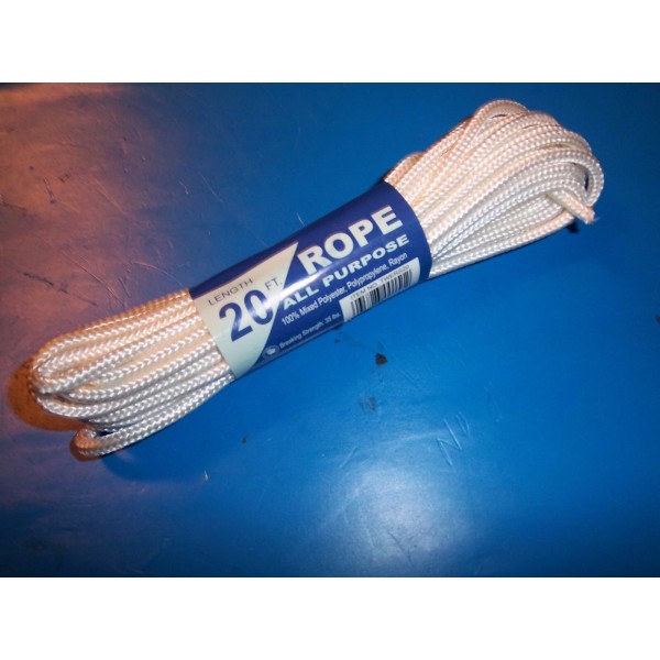 Unbranded SM WHITE ALL PURPOSE 20' 35LB TEST BEACH TENTS,TARPS,TR