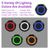DMiotech 2 Pack 19mm / 3/4" Aluminium Alloy Momentary Push