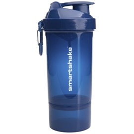 Smartshake Original 2GO One Protein Shaker Bottle 800 ml | Leakproof Gym Shaker Drink Bottle for Protein Shakes | BPA Free Protein Powder Shaker Cup for Men & Women | Navy Blue