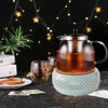 KEISSCO Teapot Warmer, Ceramic Teapot Heater with Cork Cushion Coffee